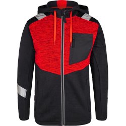 ENGEL Cargo strik cardigan Sort/Rd 8870-256