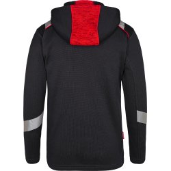 ENGEL Cargo strik cardigan Sort/Rd 8870-256