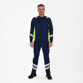 ENGEL Cargo sweatshirt Blue Ink/Gul 8871-257