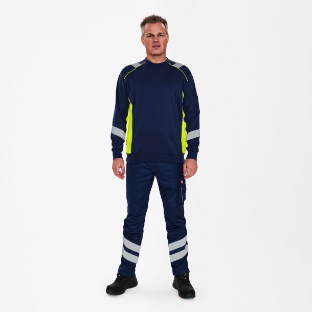 ENGEL Cargo sweatshirt Blue Ink/Gul 8871-257