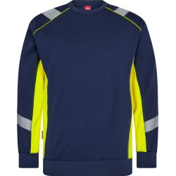 ENGEL Cargo sweatshirt Blue Ink/Gul 8871-257