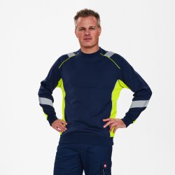ENGEL Cargo sweatshirt Blue Ink/Gul 8871-257