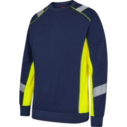 ENGEL Cargo sweatshirt Blue Ink/Gul 8871-257