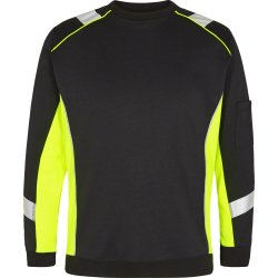 ENGEL Cargo sweatshirt Sort/Gul 8871-257