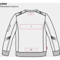 ENGEL Cargo sweatshirt Sort/Gul 8871-257