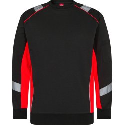 ENGEL Cargo sweatshirt Sort/R�d 8871-257
