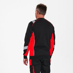 ENGEL Cargo sweatshirt Sort/R�d 8871-257