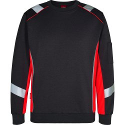 ENGEL Cargo sweatshirt Sort/Rd 8871-257
