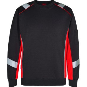 ENGEL Cargo sweatshirt Sort/Rd 8871-257