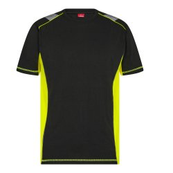 ENGEL Cargo T-shirt Sort/Gul 9870-258