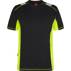 ENGEL Cargo T-shirt Sort/Gul 9870-258