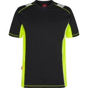 ENGEL Cargo T-shirt Sort/Gul 9870-258