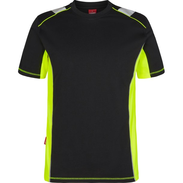ENGEL Cargo T-shirt Sort/Gul 9870-258