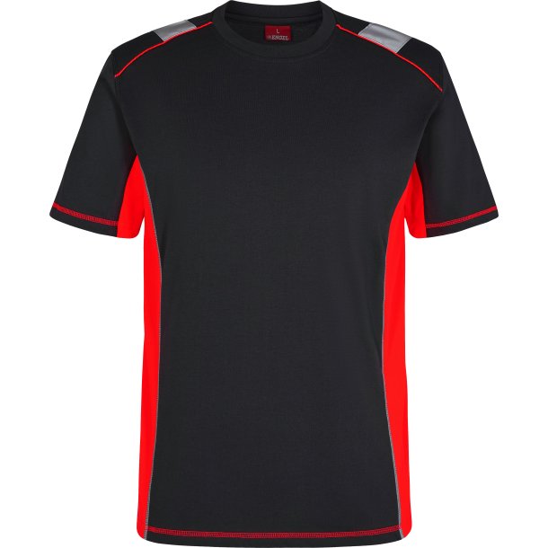 ENGEL Cargo T-shirt Sort/Rd 9870-258