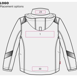 ENGEL Cargo vinterjakke Blue Ink/Gul 1871-354