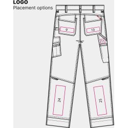 ENGEL Combat bomuld hndvrkerbuks Sort 2760-575