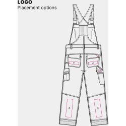ENGEL Combat overall med hngelommer Sort 3761-630