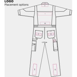 ENGEL Enterprise kedeldragt Marine/Azurblå 4600-785