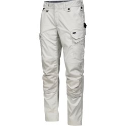 ENGEL Entire arbejdsbukser med strk Bone White 2329-144