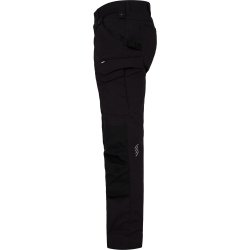 ENGEL Entire arbejdsbukser med str�k Sort 2329-144