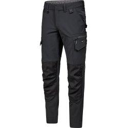 ENGEL Entire arbejdsbukser med 4-vejs strk Antrazitgr/Sort 2337-234