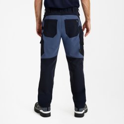ENGEL Entire arbejdsbukser med 4-vejs strk Deep Blue / Dark Sea 2337-234