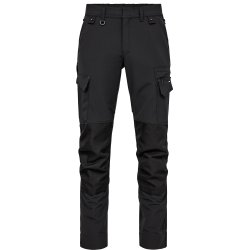 ENGEL Entire arbejdsbukser med 4-vejs str�k Sort 2337-234
