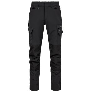 ENGEL Entire arbejdsbukser med 4-vejs strk Sort/Antrazitgr 2337-234