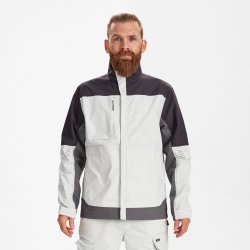 ENGEL Entire arbejdsjakke med stræk Bone White / Anthracite Grey 1329-144