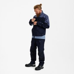 ENGEL Entire arbejdsjakke med 2-vejs strk Deep Blue / Dark Sea 1329-144