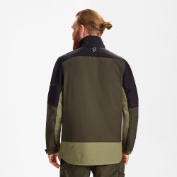 ENGEL Entire arbejdsjakke med strk Forest Green/Sort 1329-144