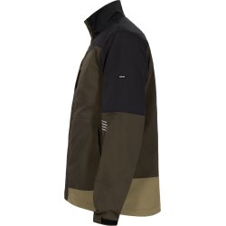 ENGEL Entire arbejdsjakke med str�k Forest Green/Sort 1329-144