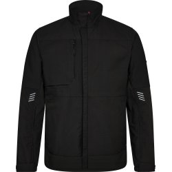 ENGEL Entire arbejdsjakke med 2-vejs str�k Sort 1329-144