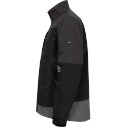 ENGEL Entire arbejdsjakke med str�k Sort/Antrazitgr� 1329-144