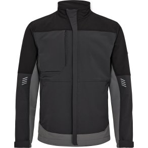 ENGEL Entire arbejdsjakke med 4-vejs strk Antrazitgr/Sort 1337-234