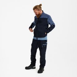 ENGEL Entire arbejdsjakke med 4-vejs strk Deep Blue / Dark Sea 1337-234