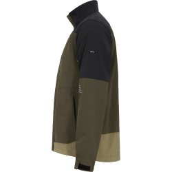 ENGEL Entire arbejdsjakke med 4-vejs str�k Forest Green/Sort 1337-234