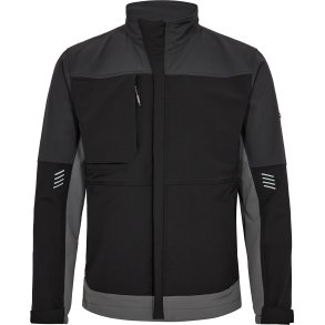 ENGEL Entire arbejdsjakke med 4-vejs strk Sort/Antrazitgr 1337-234