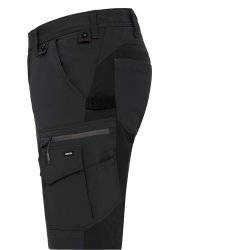 ENGEL Entire arbejdsshorts med 4-vejs str�k Antrazitgr�/Sort 6337-234