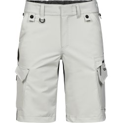 ENGEL Entire arbejdsshorts med 4-vejs strk Bone White / Anthracite Grey 6337-234