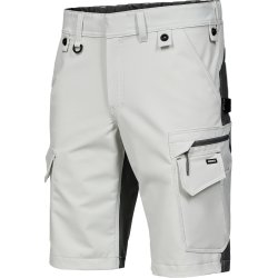 ENGEL Entire arbejdsshorts med 4-vejs strk Bone White / Anthracite Grey 6337-234