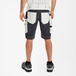 ENGEL Entire arbejdsshorts med 4-vejs strk Bone White / Anthracite Grey 6337-234