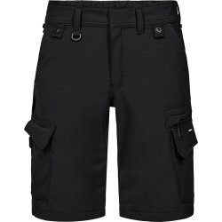 ENGEL Entire arbejdsshorts med 4-vejs str�k Sort 6337-234