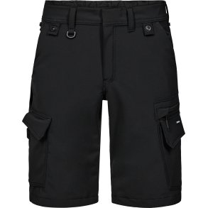 ENGEL Entire arbejdsshorts med 4-vejs str�k Sort 6337-234