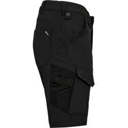 ENGEL Entire arbejdsshorts med 4-vejs str�k Sort 6337-234