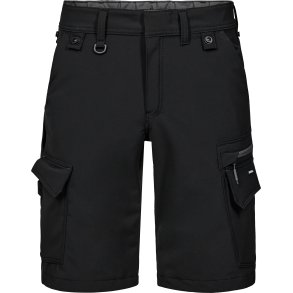 ENGEL Entire arbejdsshorts med 4-vejs strk Sort/Antrazitgr 6337-234