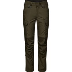 ENGEL Entire dame arbejdsbukser med strk Forest Green 2333-144