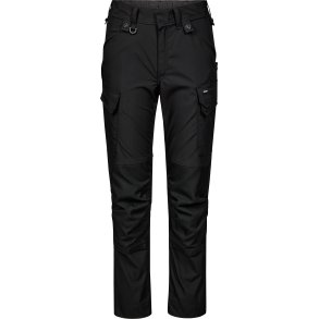ENGEL Entire dame arbejdsbukser med strk Sort 2333-144
