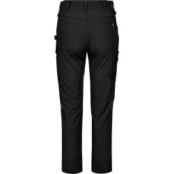 ENGEL Entire dame arbejdsbukser med strk Sort 2333-144