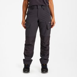ENGEL Entire dame arbejdsbukser med 4-vejs strk Antrazitgr/Sort 2341-234